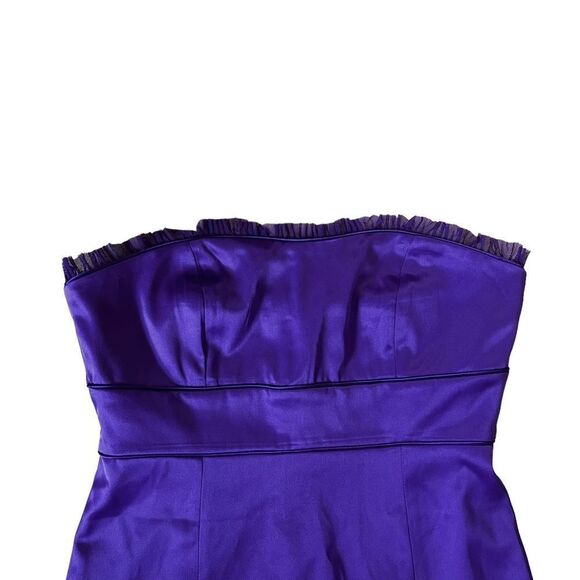 Purple RW&Co. Strapless Dress Size 8 - Picture 2 of 11